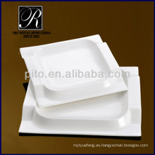 P &amp; T chaozhou porcelana, platos cuadrados, platos de cena cuadrados PT2038